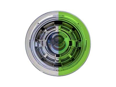 5.75-Inch Headlamp Protection Covers; Green