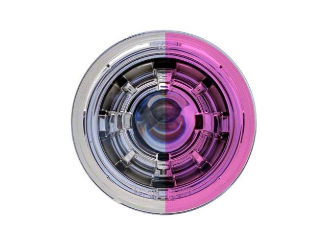 7-Inch Headlamp Protection Covers; Pink