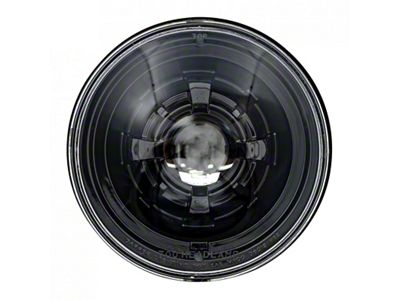 7-Inch LED Headlight; Black Housing; Clear Lens (Universal; Some Adaptation May Be Required)