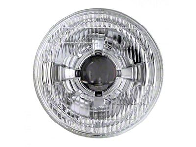 7-Inch LED Headlight with Original Glass; Chrome Housing; Clear Lens (Universal; Some Adaptation May Be Required)