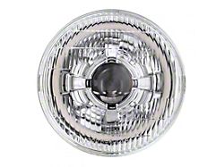 7-Inch LED Headlight with RGB Switchback Halo and Original Glass; Chrome Housing; Clear Lens (Universal; Some Adaptation May Be Required)