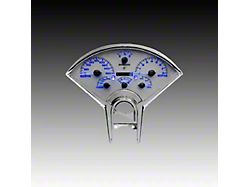 Analog Gauge Panel with GPS Sending Unit and White Faceplate; Blue (55-56 Bel Air)