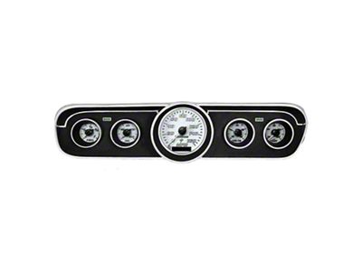 Analog Gauge Panel with GPS Sending Unit and White Faceplate; Purple (65-66 Mustang)