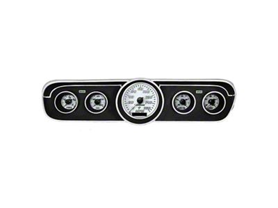 Analog Gauge Panel with White Faceplate; Purple (65-66 Mustang)