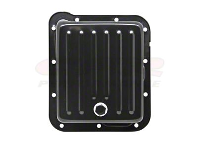 C6 Case Fill Style Deep Sump Transmission Pan; Black (68-79 Thunderbird)
