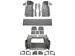 Complete Cutpile Molded Carpet; Silver (1978 Corvette C3 Indianapolis 500 Pace Car)