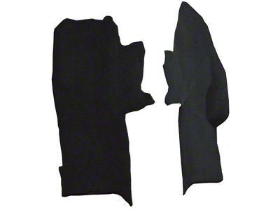 Console Cutpile Carpet Strips; Black (84-89 Corvette C4)