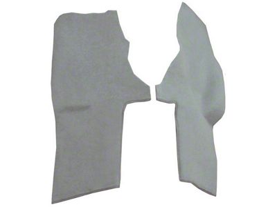 Console Cutpile Carpet Strips; Medium Gray/Pewter (94-96 Corvette C4)