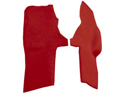 Console Truvette Carpet Strips; Torch Red (94-96 Corvette C4)