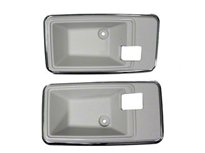 Door Bezels; Chrome (78-82 Corvette C3)