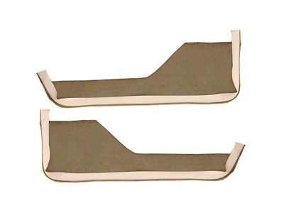 Door Panel Cutpile Carpet Inserts; Cognac (84-89 Corvette C4)