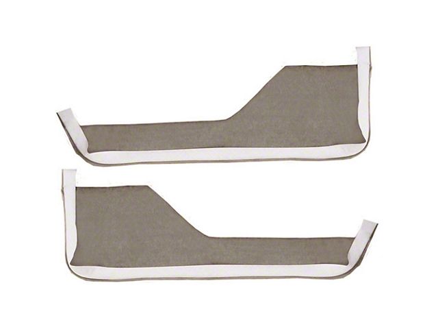 Door Panel Cutpile Carpet Inserts; Gray (84-89 Corvette C4)