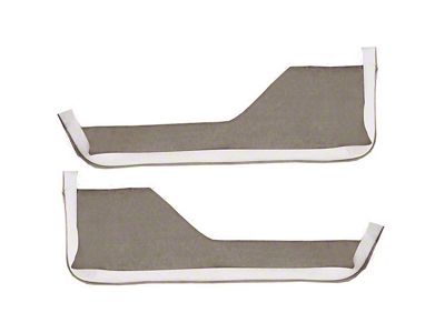 Door Panel Cutpile Carpet Inserts; Gray (84-89 Corvette C4)