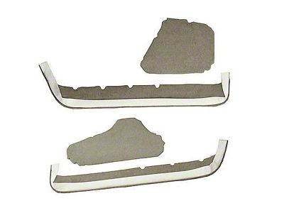 Door Panel Cutpile Carpet Inserts; Medium Beige (90-93 Corvette C4)