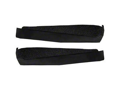 Door Panel Loop Carpet Inserts; Black (68-76 Corvette C3)