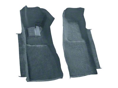 Front Cutpile Molded Carpet; Blue (81-82 Corvette C3)