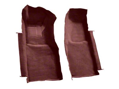 Front Cutpile Molded Carpet; Claret/Oxblood (78-80 Corvette C3)