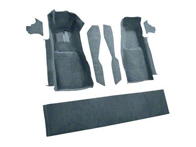 Front Cutpile Molded Carpet with Console Strips, Kick Panels and Door Panels; Blue (81-82 Corvette C3)
