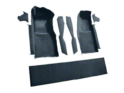 Front Cutpile Molded Carpet with Console Strips, Kick Panels and Door Panels; Midnight Blue (78-80 Corvette C3)