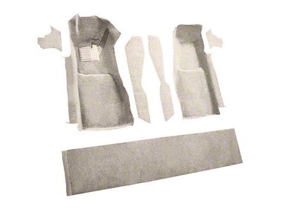 Front Cutpile Molded Carpet with Console Strips, Kick Panels and Door Panels; Silver (81-82 Corvette C3)