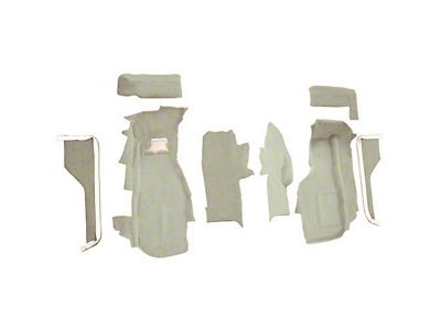 Front Cutpile Molded Carpet; Saddle/Biscuit (84-87 Corvette C4)