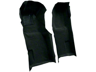 Front Loop Molded Carpet with Heel Pad; Blue Green (71-76 Corvette C3 w/ Automatic Transmission)