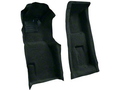Front Loop Molded Carpet with Heel Pad; Blue Green (71-75 Corvette C3 w/ Manual Transmission)
