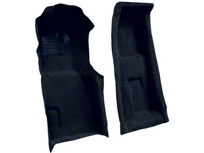 Front Loop Molded Carpet with Heel Pad; Dark Blue (71-75 Corvette C3 w/ Manual Transmission)