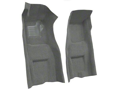 Front Loop Molded Carpet with Heel Pad and Toe Pad; Gunmetal Gray (69-70 Corvette C3 w/ Manual Transmission)