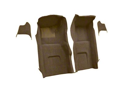 Front Loop Molded Carpet with Kick Panel Inserts; Medium Saddle (1967 Corvette C2)