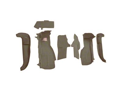 Front Truvette Molded Carpet without Door Panels; Beige (94-96 Corvette C4)