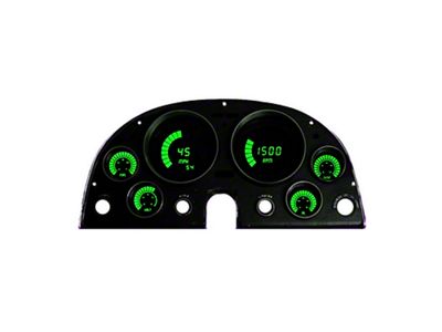 LED Digital Bargraph Gauge Panel; Green (63-67 Corvette C2)
