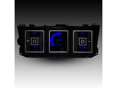 LED Digital Gauge Panel with GPS Sending Unit; Blue (73-79 F-100, F-150, F-250, F-350)