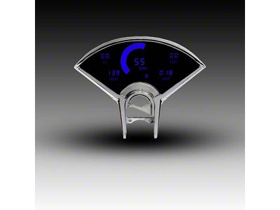 LED Digital Gauge Panel with GPS Sending Unit; Blue (55-56 Bel Air)