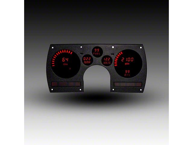 LED Digital Gauge Panel with GPS Sending Unit; Blue (82-90 Camaro)