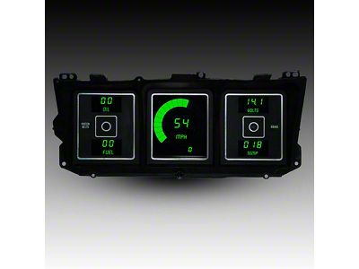 LED Digital Gauge Panel with GPS Sending Unit; Green (73-79 F-100, F-150, F-250, F-350)