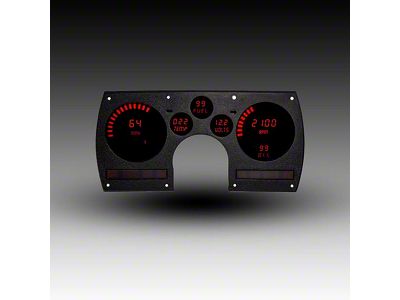 LED Digital Gauge Panel with GPS Sending Unit; Green (82-90 Camaro)