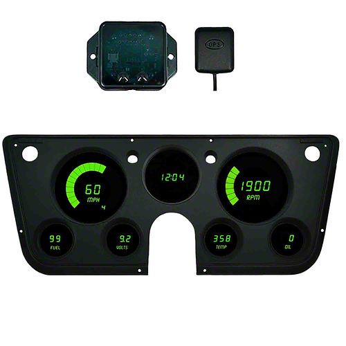Ecklers LED Digital Gauge Panel with GPS Sending Unit; Green Ecklers LED Digital Gauge Panel with GPS Sending Unit; Green