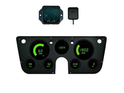 LED Digital Gauge Panel with GPS Sending Unit; Green (67-72 Blazer, C10, C20, Jimmy, K10, K20)