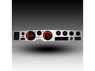 LED Digital Gauge Panel with GPS Sending Unit; Red (70-81 Firebird)