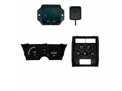 LED Digital Gauge Panel with GPS Sending Unit; White (78-82 Corvette C3)
