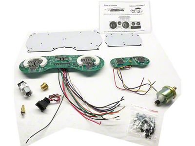 LED Digital Gauge Panel with GPS Sending Unit; White (70-81 Firebird)