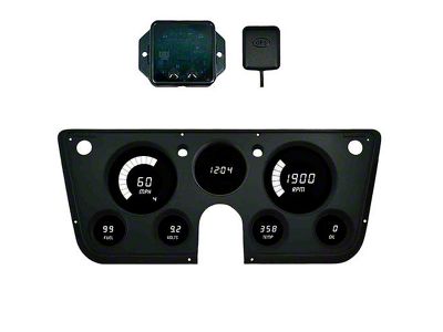 LED Digital Gauge Panel with GPS Sending Unit; White (67-72 Blazer, C10, C20, Jimmy, K10, K20)