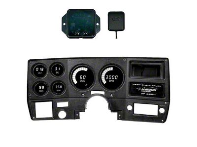 LED Digital Gauge Panel with GPS Sending Unit; White (73-87 Blazer, C10, Jimmy, K10, K15, K20)