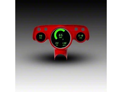 LED Digital Gauge Panel; Green (1957 Bel Air)