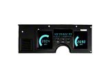 LED Digital Gauge Panel; Teal (84-89 Corvette C4)