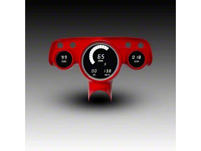 LED Digital Gauge Panel; White (1957 Bel Air)