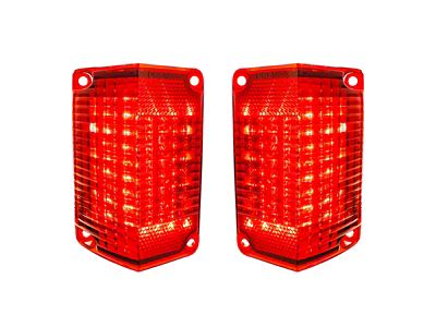 LED Tail Lights; Red Lens (69-69 El Camino)
