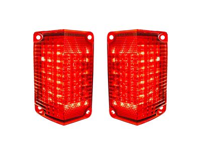LED Tail Lights; Red Lens (69-69 El Camino)