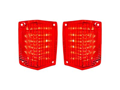 LED Tail Lights; Red Lens (70-72 El Camino)